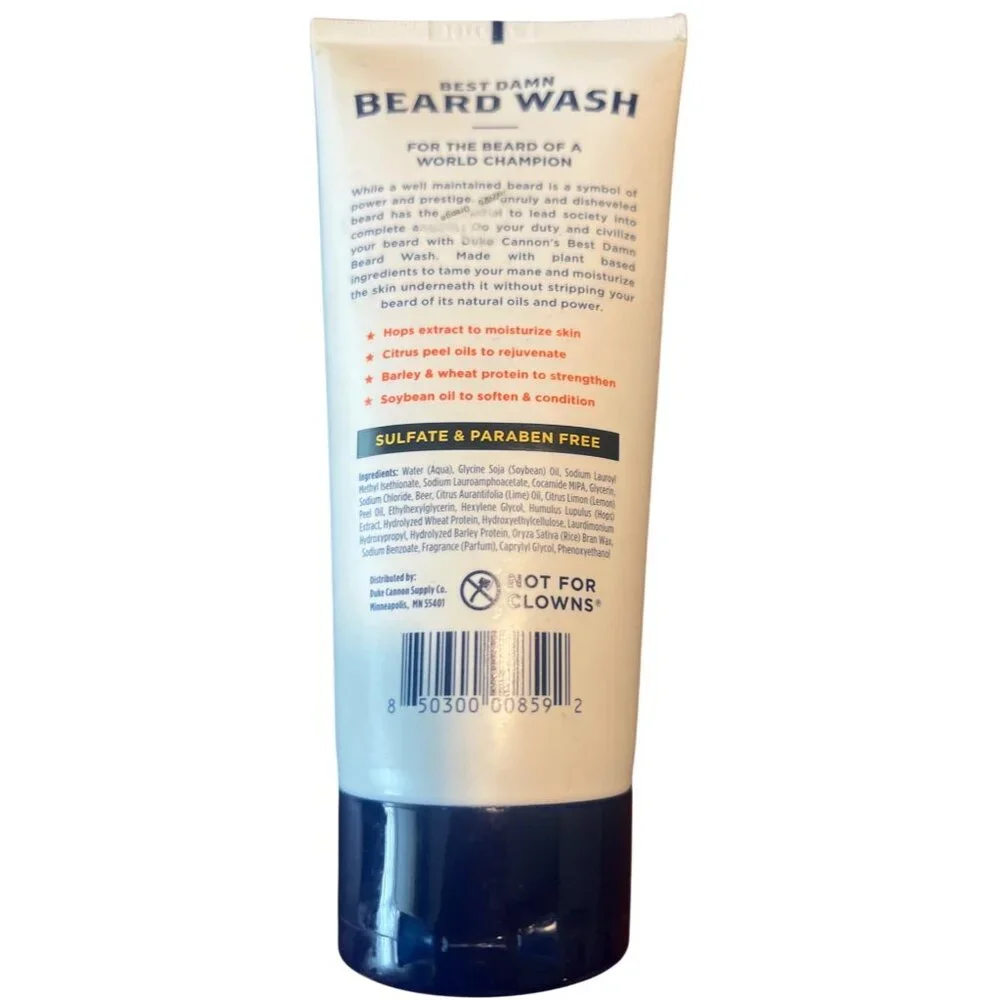 Best Damn Beard Wash 6‎ Oz By Duke Cannon